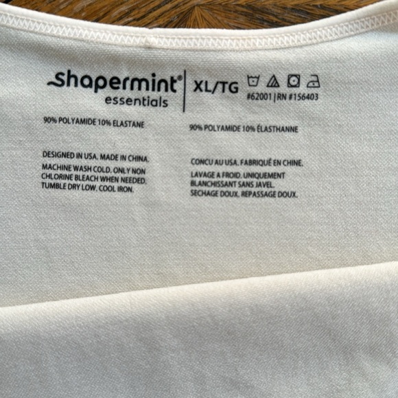Shapermint Ivory Shapewear Tank Top size XL - Picture 2 of 5